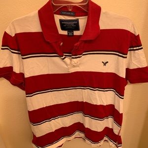 Red and white mens dress shirt